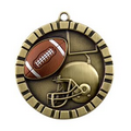 3-D Medal, "Football" - 2"